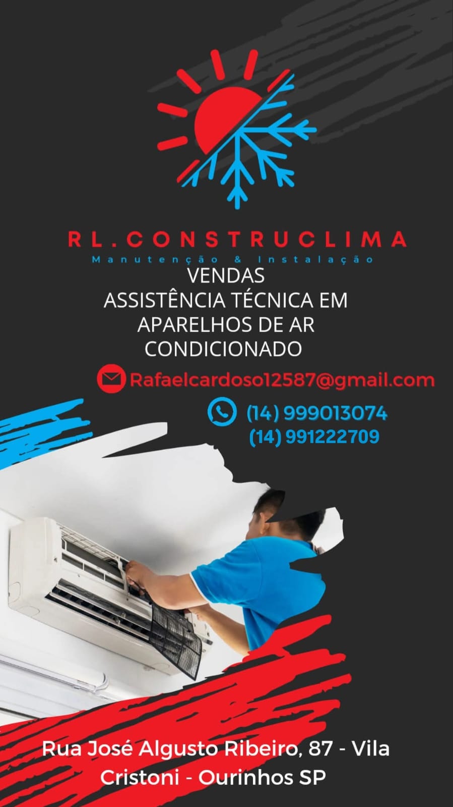 Instalação e venda de Ar.condicionado